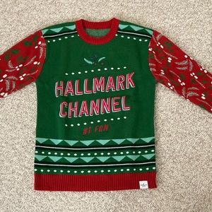 Hallmark Channel #1 Fan Christmas Sweater XL Unisex